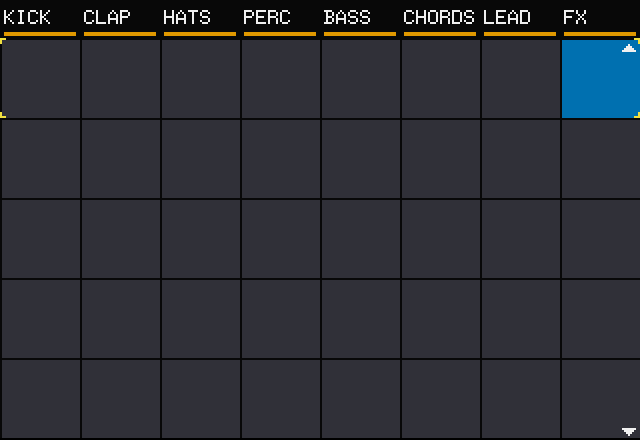 Rows 6 to 10 of the clip grid