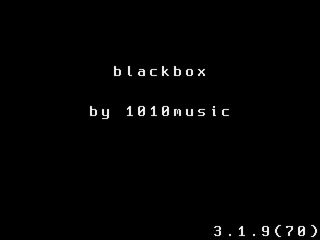 Boot splash showing version 3.1.9(70)